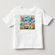 Camiseta de niños conejo de Pascua