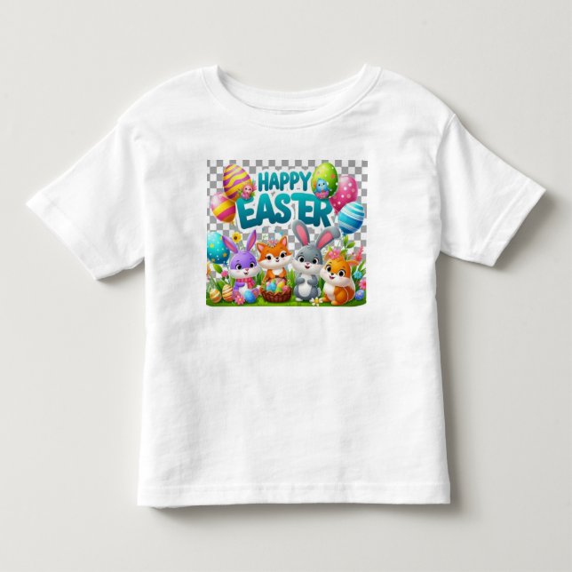Bebé Camiseta de niños conejo de Pascua (Anverso)