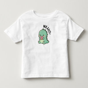 Bebé Camiseta de niños de dinosaurio lindo Hola