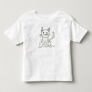 Bebé Camiseta de niños kitty pintados