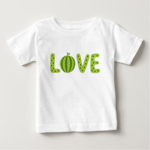Bebé Camiseta de niños LOVE Sandía Adorable