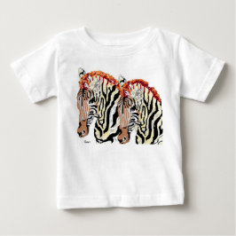 Bebé Camiseta de niños : Zebra's