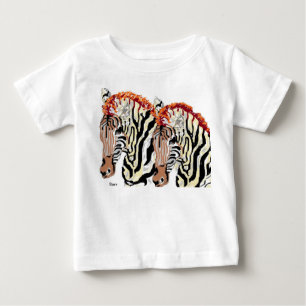 Bebé Camiseta de niños : Zebra's