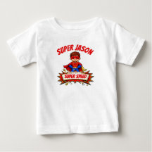 Camiseta de nombre y superpoder de superhéroe pers