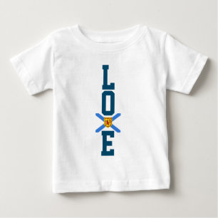 Bebé Camiseta de Nueva Escocia bandera de amor Camiseta