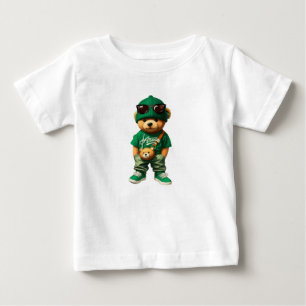 Bebé Camiseta de osito de peluche Cool Hip Hop