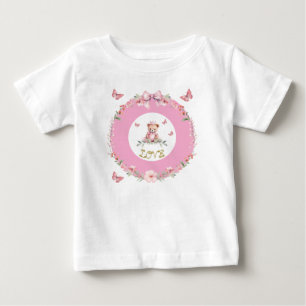 Bebé Camiseta de Ositos y Mariposas 