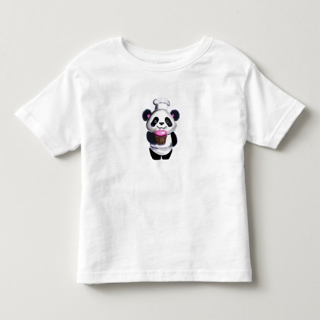 Bebé Camiseta de Oso Panda Lindo (Anverso)