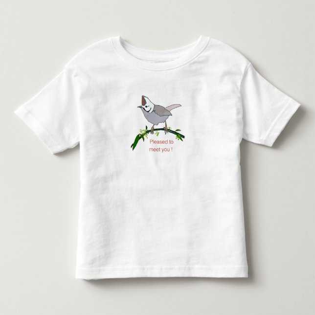 Bebé Camiseta de pájaro lindo (Anverso)