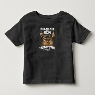 Bebé Camiseta de papá e hijo Hunter por vida