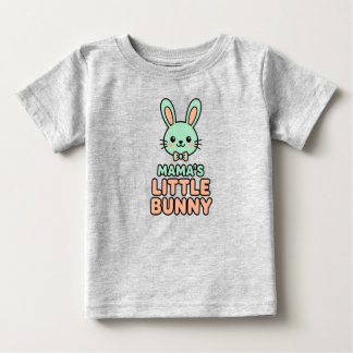 Bebé Camiseta de Pascua del conejito de mamá, lindo niñ