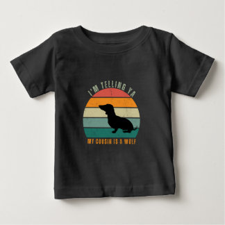 Bebé Camiseta de perro de Dachshund