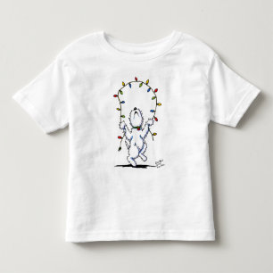 Bebé Camiseta de perro Westie de alegría navideña (ropa