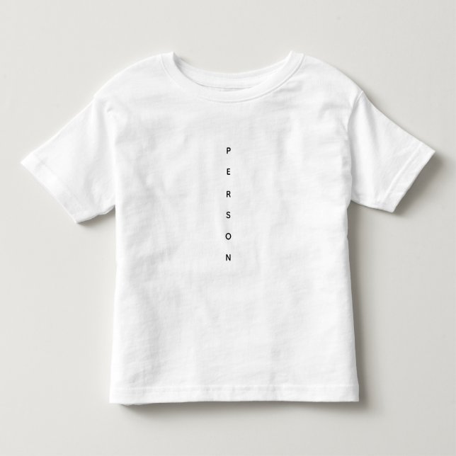 Bebé Camiseta de persona de color blanco (Anverso)