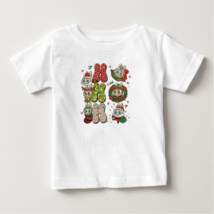 Bebé Camiseta de personajes monstruo de Navidad Ho Ho H