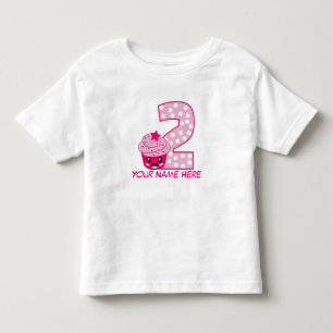 Bebé Camiseta de personalizable número 2