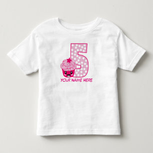 Bebé Camiseta de personalizable número 5