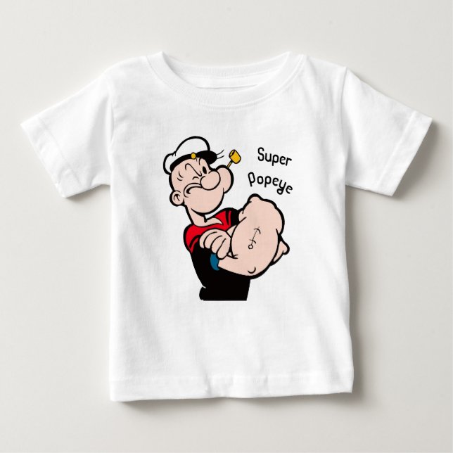 Bebé Camiseta de popeye para niños (Anverso)