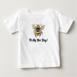 Bebé Camiseta de primer cumpleaños de Honey Bee