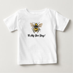 Bebé Camiseta de primer cumpleaños de Honey Bee