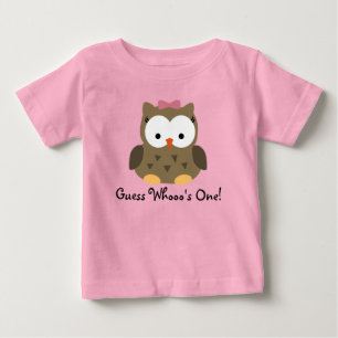 Bebé Camiseta De Primer Cumpleaños De La Niña Cute