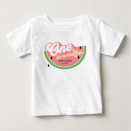 Bebé Camiseta de primer cumpleaños de One In a Melon