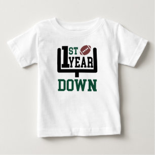 Bebé Camiseta de primer cumpleaños del primer año de ca