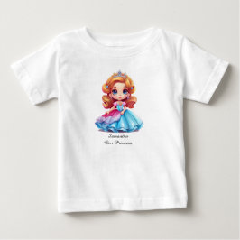 Bebé Camiseta de princesa con texto editable