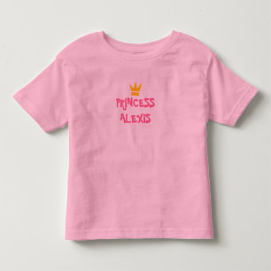 Bebé CAMISETA DE PRINCESO DE personalizado, AÑADIR EL N
