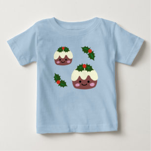 Bebé Camiseta de pudín de Navidad