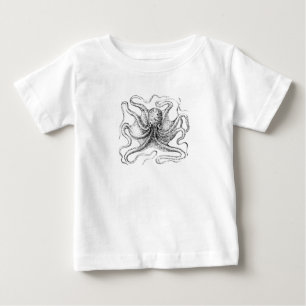 Bebé camiseta de pulpo marino