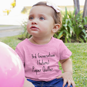Bebé Camiseta de punto fino rosa de 3ra generación (fut