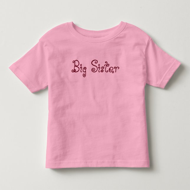 Bebé Camiseta de punto suave "Hermana Mayor" (Anverso)