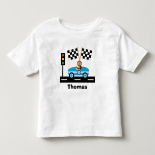 Bebé Camiseta de Racecar con mono