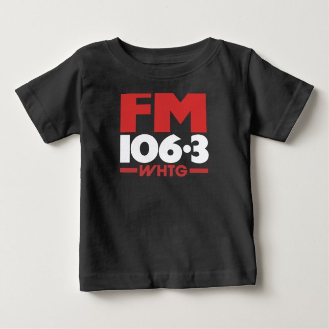 Bebé Camiseta de radio FM WHTG 106.3 _ Hoodie (Anverso)