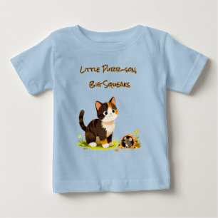 Bebé Camiseta de Ratón Gatito Adorable