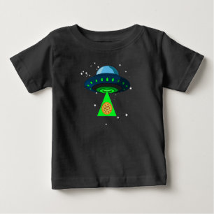 Bebé Camiseta de recogida de pizza de OVNI