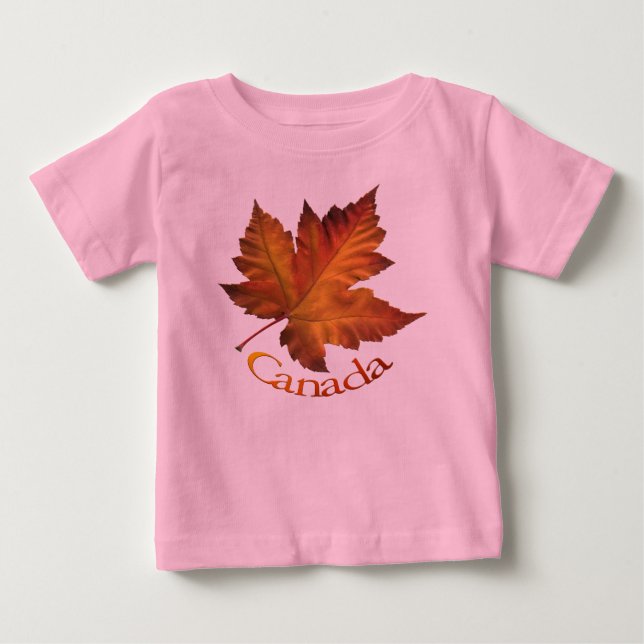 Bebé Camiseta de recuerdo para bebés de Canadá Camiseta (Anverso)