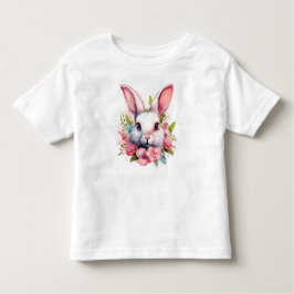 Bebé Camiseta de regalo con retrato de conejo de Pascua