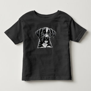 Bebé Camiseta de retrato de cachorro adorable – Amante