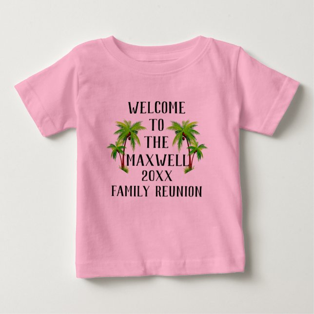 Bebé Camiseta de Reunión Familiar (Anverso)