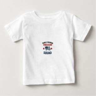 Bebé Camiseta de Reunión Familiar Freedom Squad – Patri