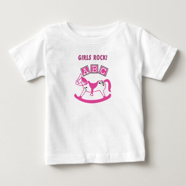 Bebé Camiseta de rock para chicas (Anverso)