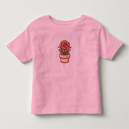 Bebé Camiseta de rosa para niños pequeños con un hermos