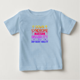 Bebé Camiseta de sensibilización sobre el síndrome de D