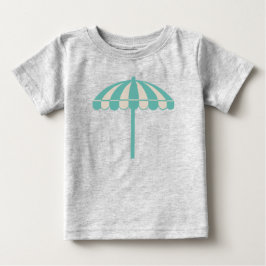 Bebé Camiseta de sombrilla del Brine Beach Club