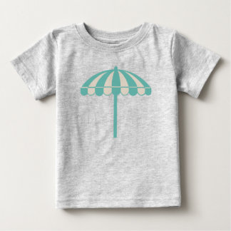 Bebé Camiseta de sombrilla del Brine Beach Club