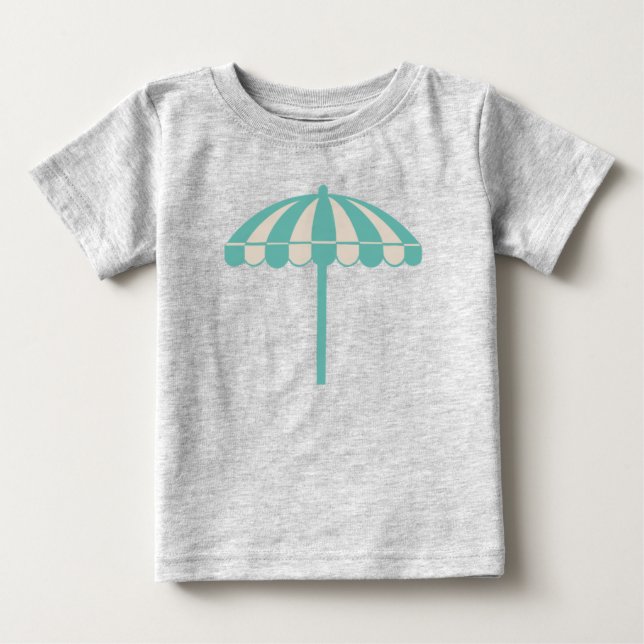 Bebé Camiseta de sombrilla del Brine Beach Club (Anverso)