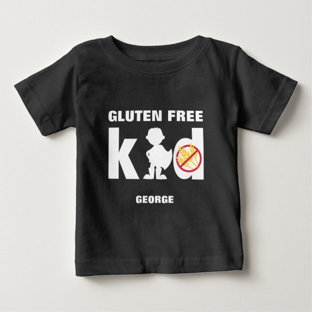 Bebé Camiseta de Super Niño Celiaco Libre de Gluten (Anverso)
