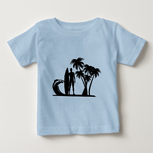Bebé Camiseta de Surfer Kid (Anverso)